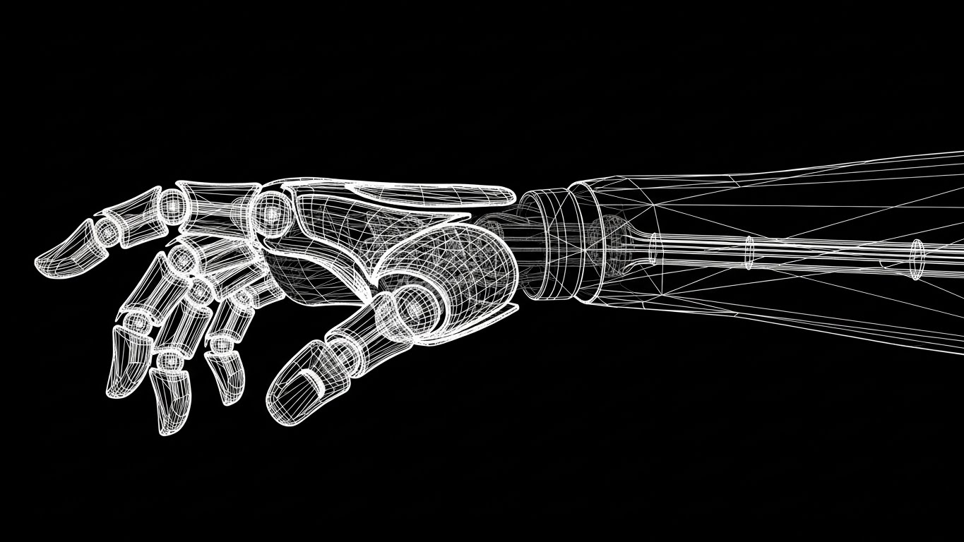 Wireframe Robot Visualization